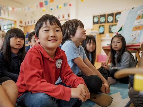 young student smiling